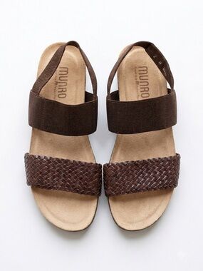 MUNRO Pisces Brown Sandals, Size 6 (NEW)